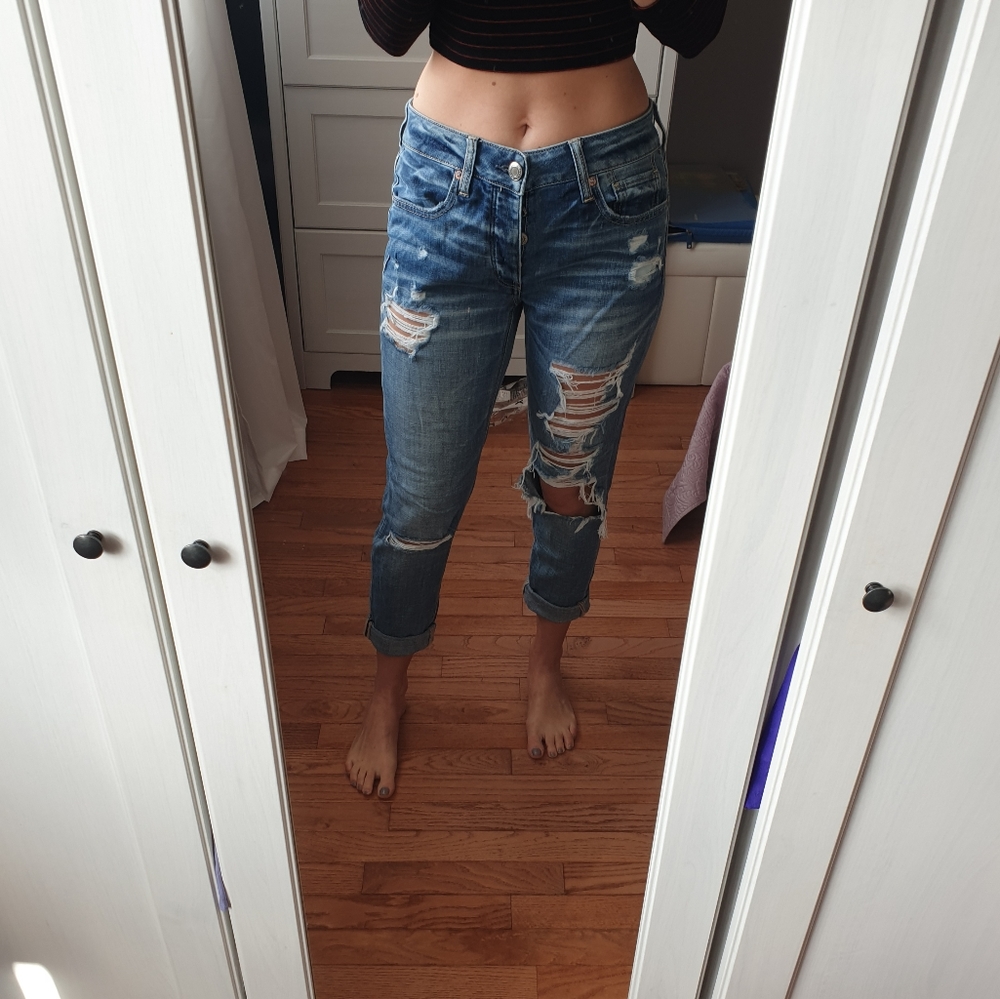 Destroyed American Eagle jeans